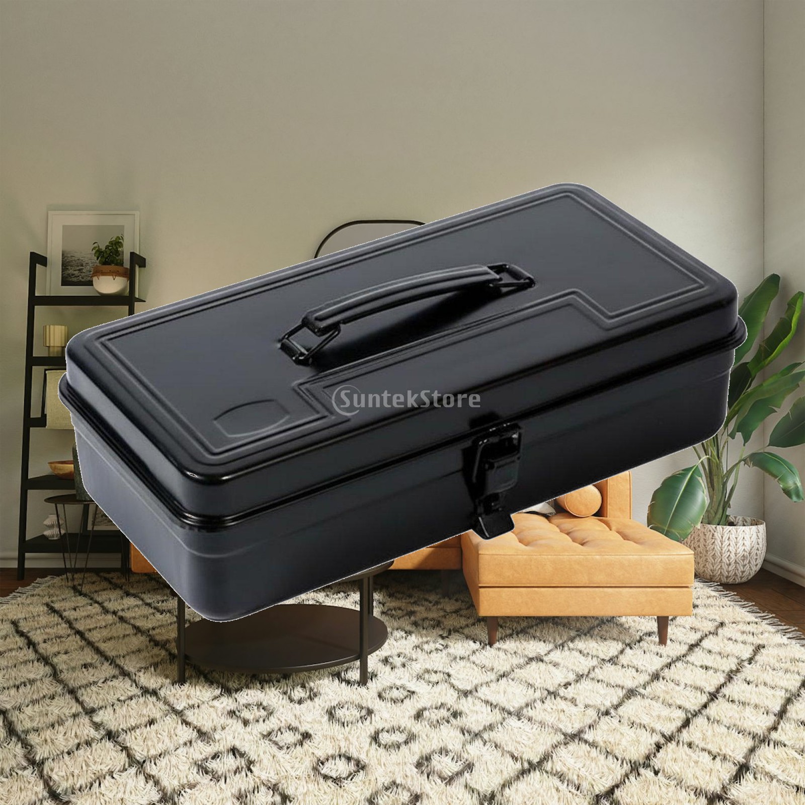 Car Workshop Tools Equipment - Caja de Herramientas de Hierro Reforzada,