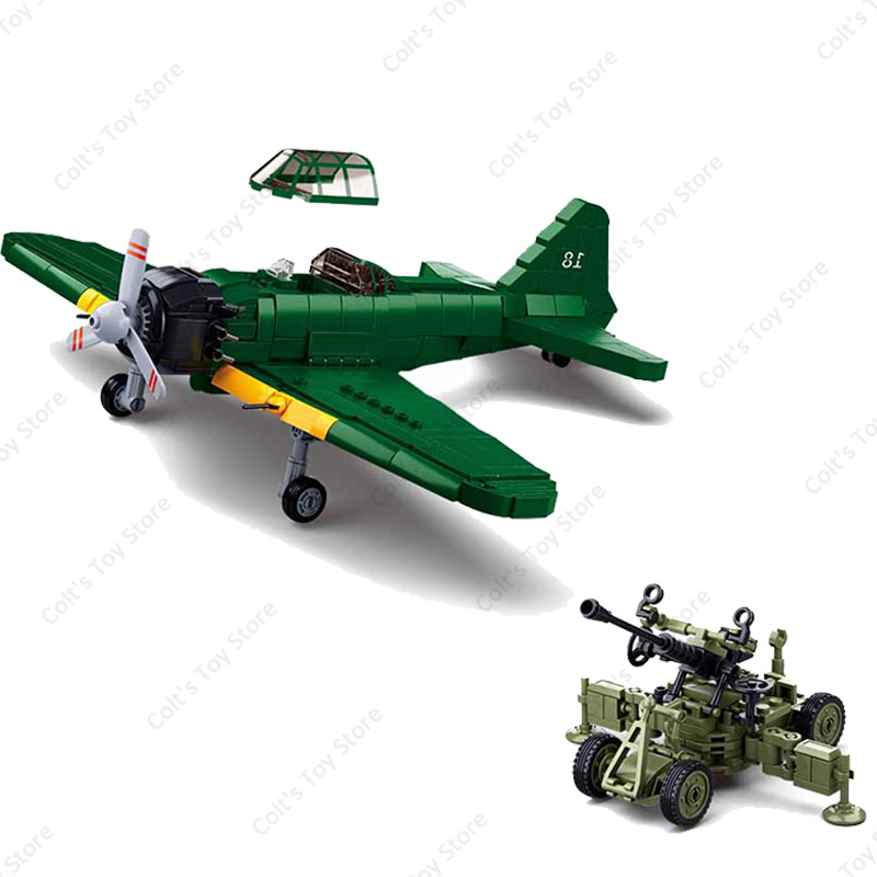 Sluban militar WW2 aviones Uni - Hand Plane Block reseña y precio