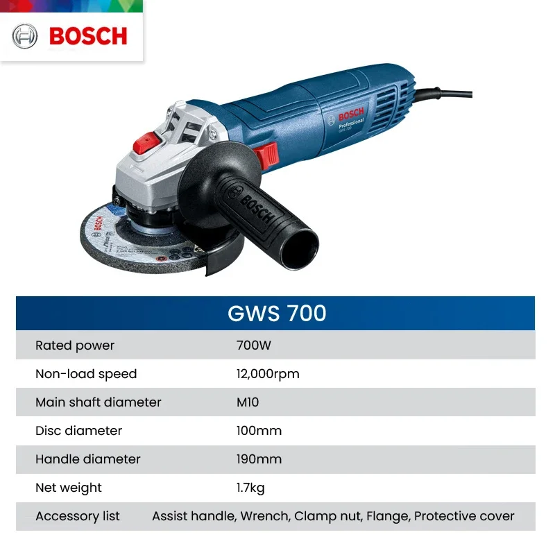 Amoladora Angular Bosch GWS 70 - Workshop Tools And Equipment reseña y precio