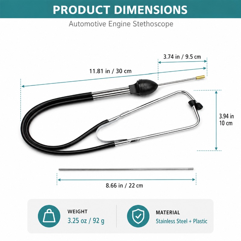 Estetoscopio mecánico para mot - Car Workshop Tools Equipment reseña y precio