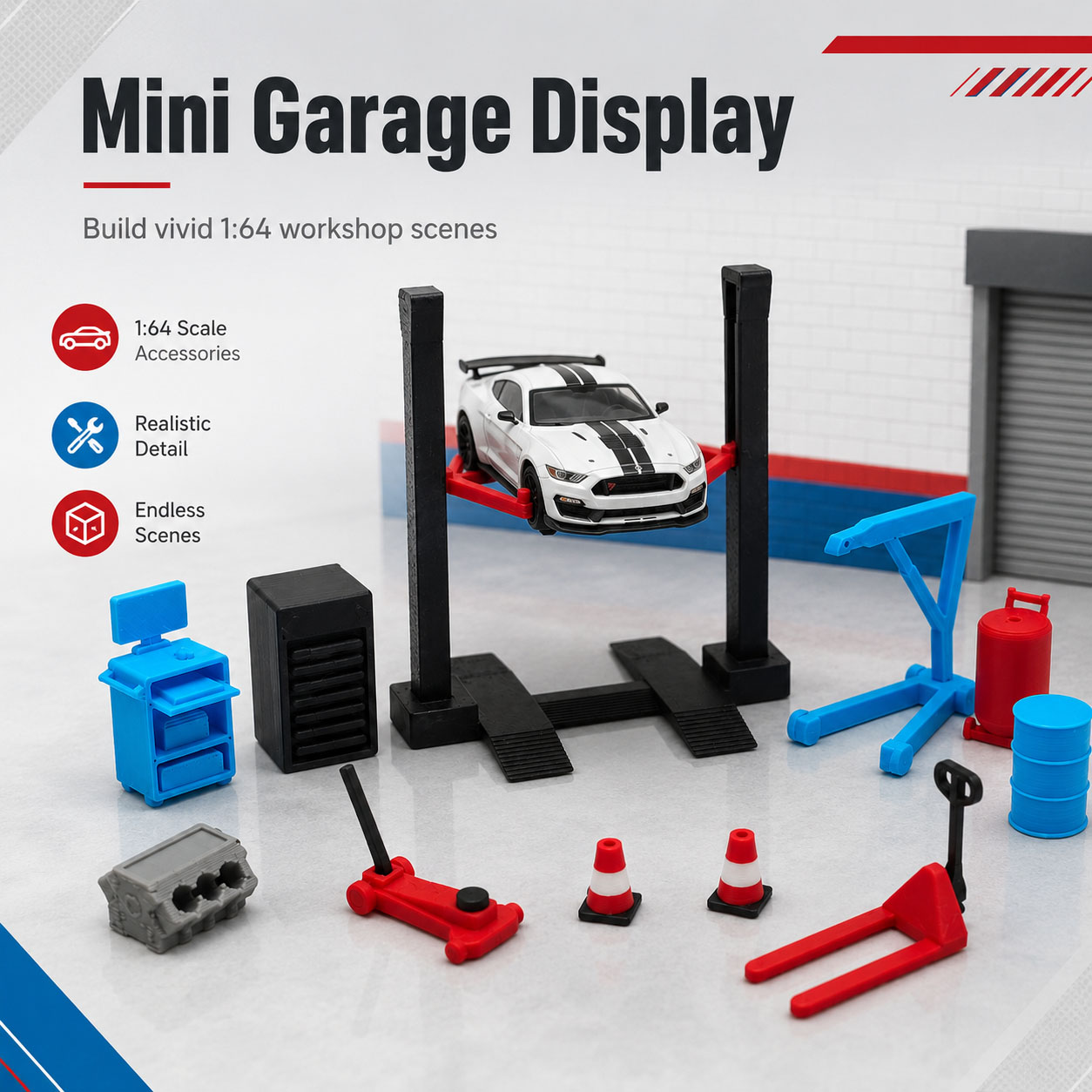 Set de Accesorios en Miniatura - Workshop Tools Toy reseña y precio