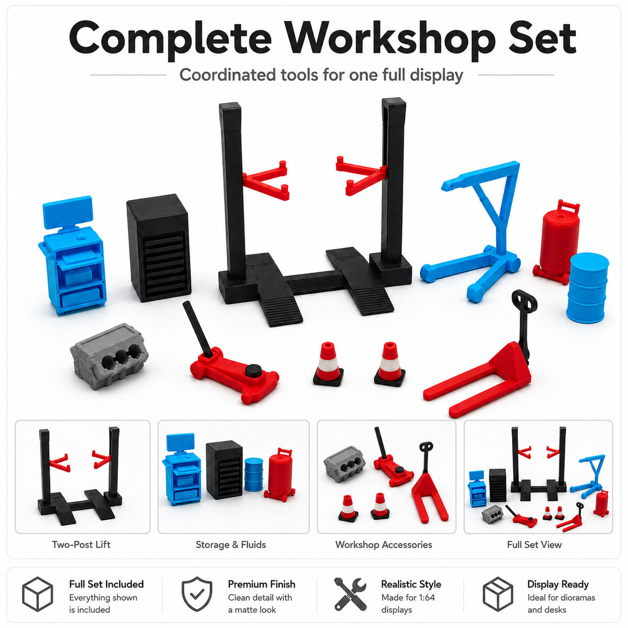 Set de Accesorios en Miniatura - Workshop Tools Toy reseña y precio