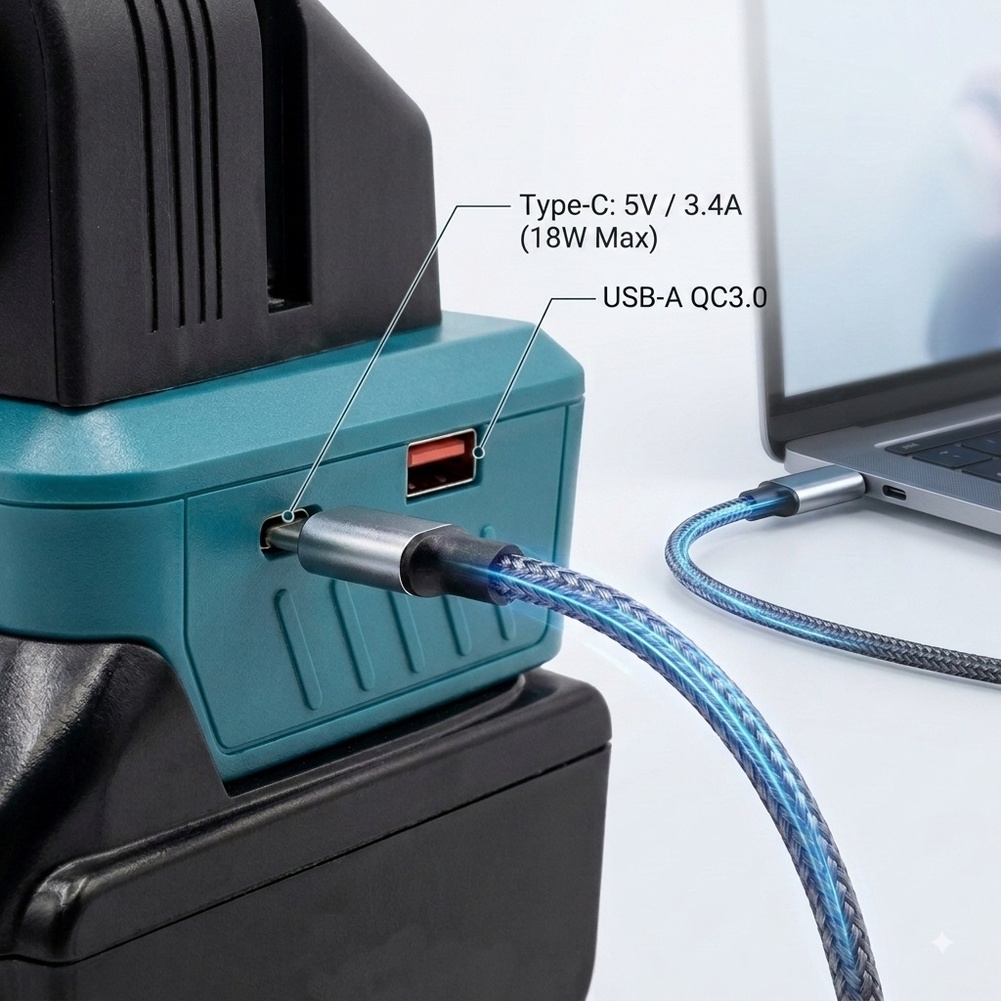 Adaptador convertidor de bater - Tools Qc reseña y precio
