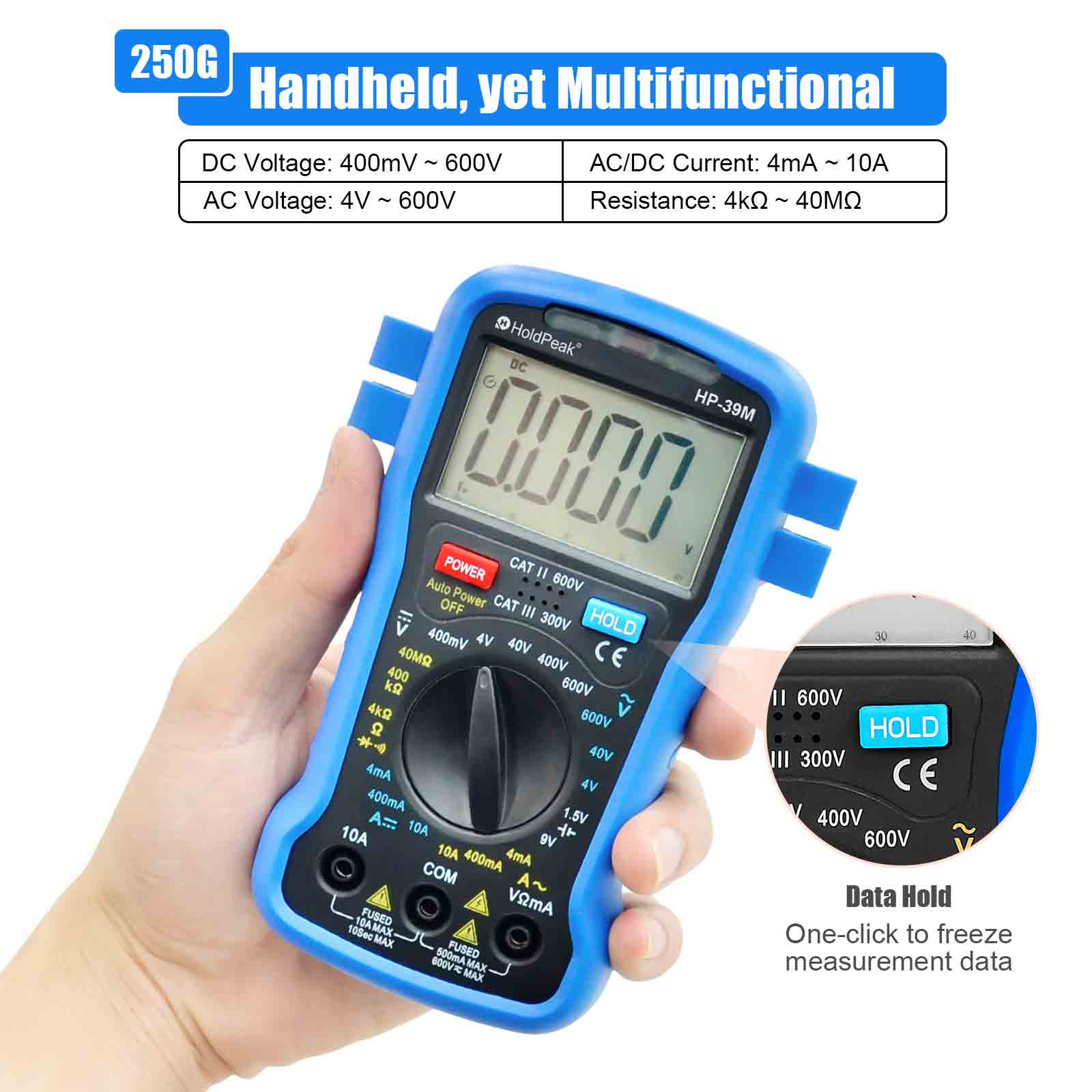 Multímetro digital True RMS, 4 - Workshop Tools Display reseña y precio