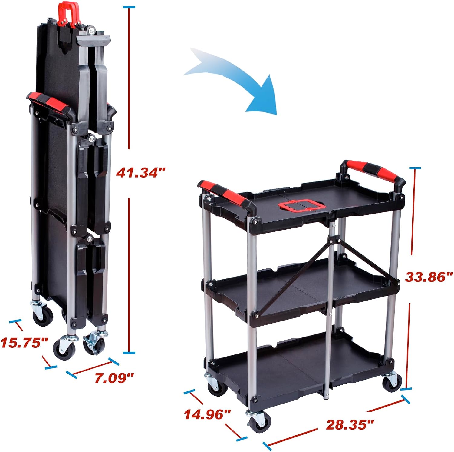Carrito de Servicio Plegable d - Workshop Tools And Equipment reseña y precio