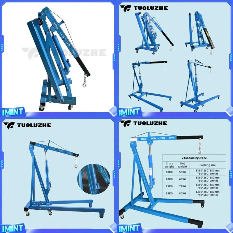 Grúa Hidráulica Plegable de 2  - Workshop Tools And Equipment reseña y precio